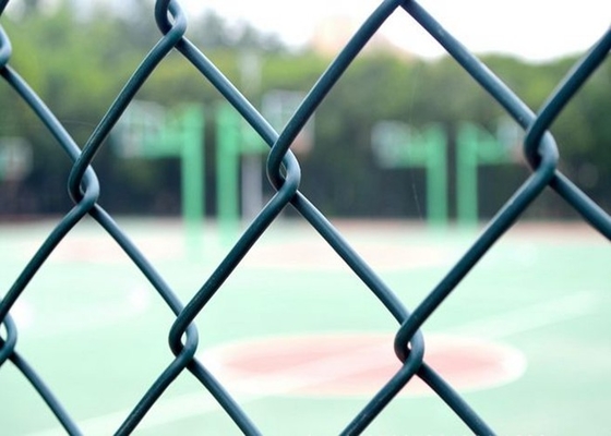 Schwarzes PVC beschichtete den wasserdichten Drahtdurchmesser Kettenglied-Mesh Fences 1mm-7mm