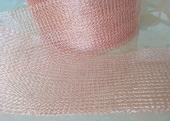 Kupferner gestrickter Drahtdurchmesser des Maschendraht-0.018-2.03mm nicht brennbar