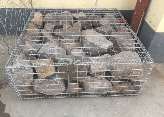 Rechteck-Loch PVC Gabion 10 beschichtete Messgerät geschweißtes des Maschendraht-2 x 2