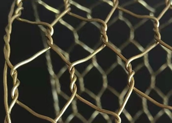 Messing-/kupferne sechseckige Breite des Maschendraht-0.5-2m für Schutz