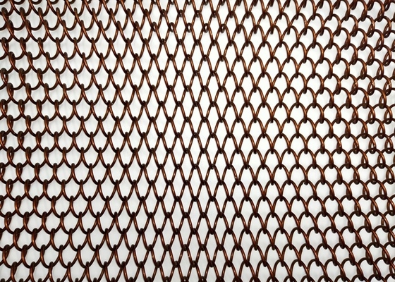 Breiten-Metallspulen-Drapierung Diamond Hole Architectural Metal Meshs 0.5-2m