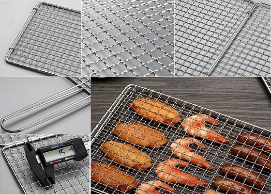 304 quetschverbundener Zwischendraht Mesh Galvanized For Barbecue Grill