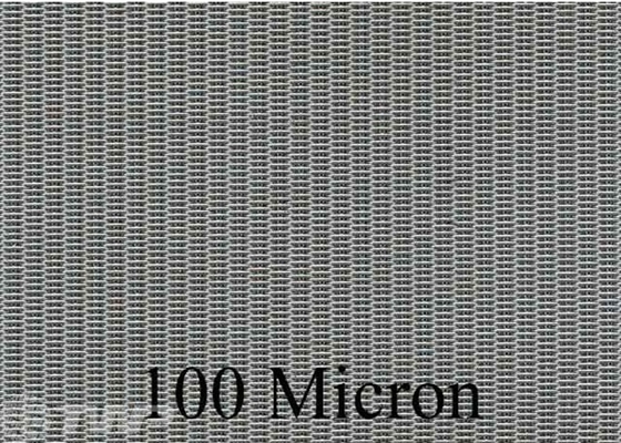 T304 / Greifen niederländische Webart-Masche 20x250 der Ebenen-T316 100 Mikrometer-Filterstoff ineinander