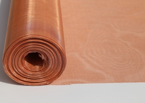 Gesponnener roter Kupferdraht Mesh Cloth Square Hole Size fertigte besonders an