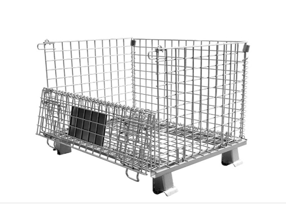 800kg faltbarer Mesh Container, galvanisiertes Eisen-Draht Mesh For Warehouse/Werkstatt