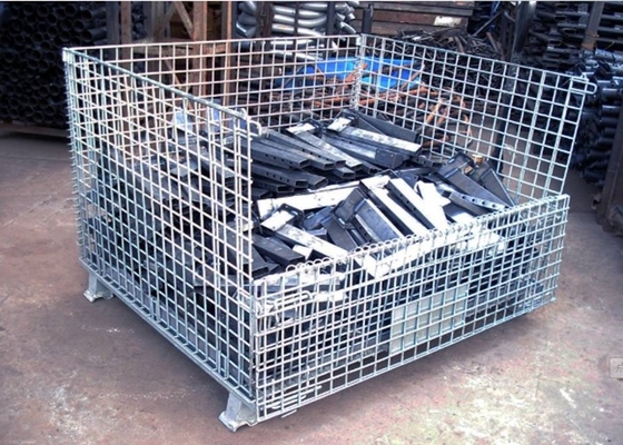 Quadratisches Loch Durchmessers zusammenklappbaren Drahtes Draht-Mesh Storage Containerss 6mm