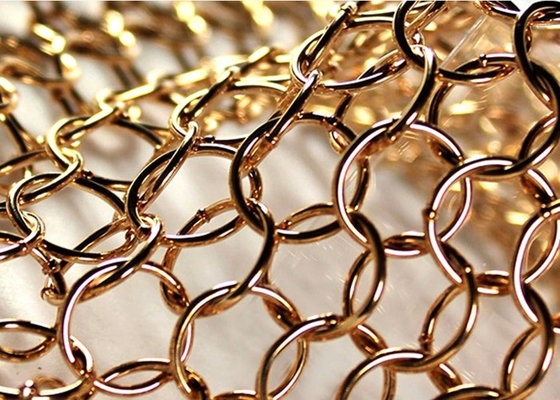 Runder Loch-Kettenhemd-Vorhang, Architektur-Ring Mesh Curtain