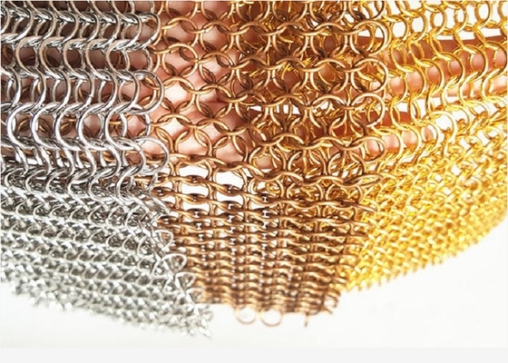 Runder Loch-Kettenhemd-Vorhang, Architektur-Ring Mesh Curtain