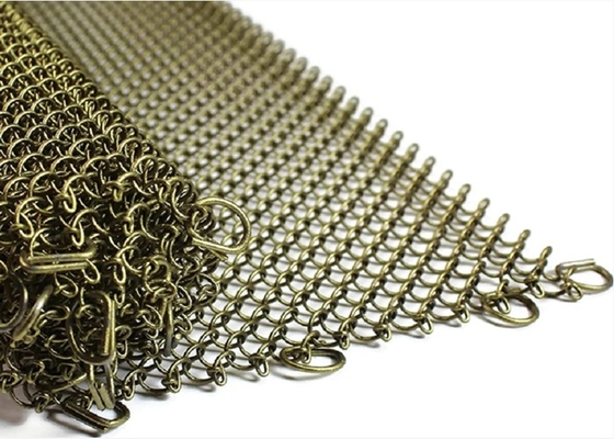 1.5mm Architektur- Metall-Mesh Acid Resistant Fireplace Mesh-Schirm-Vorhang