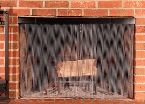 1.5mm Architektur- Metall-Mesh Acid Resistant Fireplace Mesh-Schirm-Vorhang