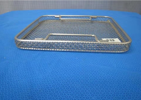 Draht-Mesh Storage Basket Sterilization Medical-Desinfektion der hohen Temperatur rechteckig