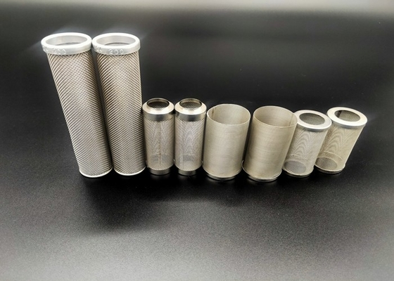 Eingefaßter 2mm Draht Edelstahl-635mesh Mesh Tube Cylinder Filters