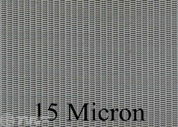 Silberner Twill-niederländischer Webart-Maschendraht 1M Width 15 Mikrometer-Filterstoff