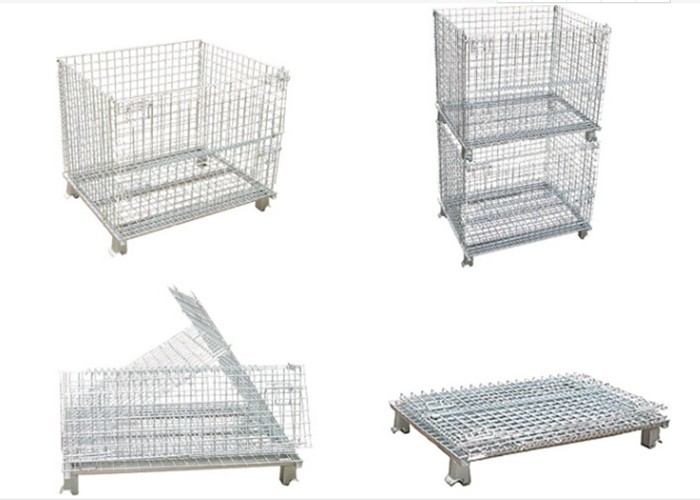 800kg faltbarer Mesh Container, galvanisiertes Eisen-Draht Mesh For Warehouse/Werkstatt