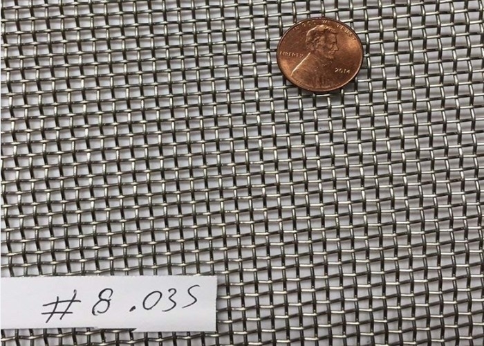 Längen-Antikorrosion 8X8 Mesh Woven Stainless Steel Wire der Maschen-1m Breiten-X 30m