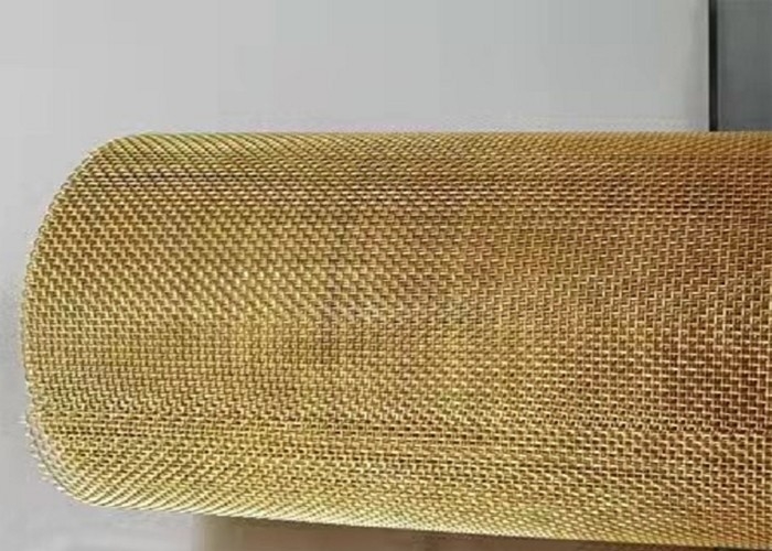 Dekorativer Messingmaschendraht SWG38 60X60 Mesh Plain Weave Woven Type